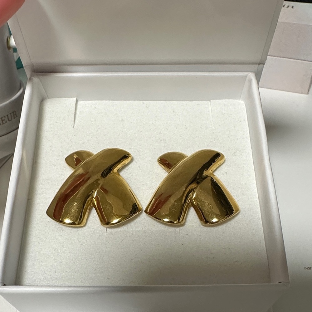 Heaven Mayhem Gold Statement Earrings